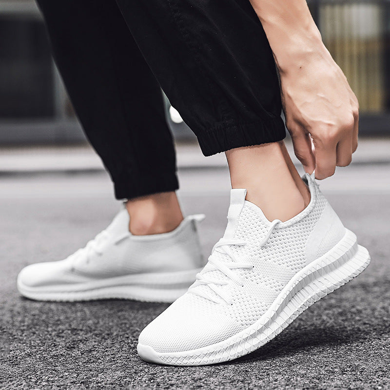 Breathable Mesh Lace-Up Sneakers