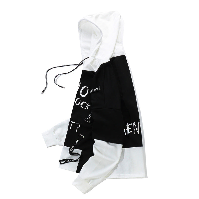 Autumn Graffiti Oversized Hip-Hop Hoodie