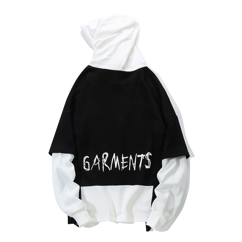 Autumn Graffiti Oversized Hip-Hop Hoodie