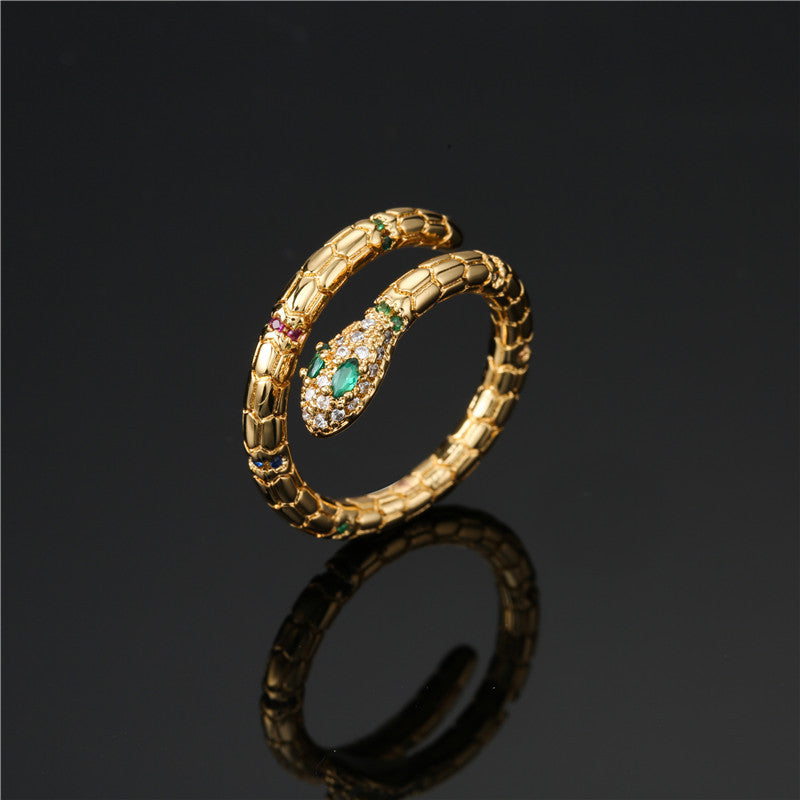 Gold Snake Ring for Women
