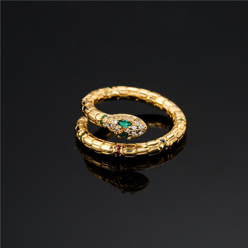 Gold Snake Ring for Women