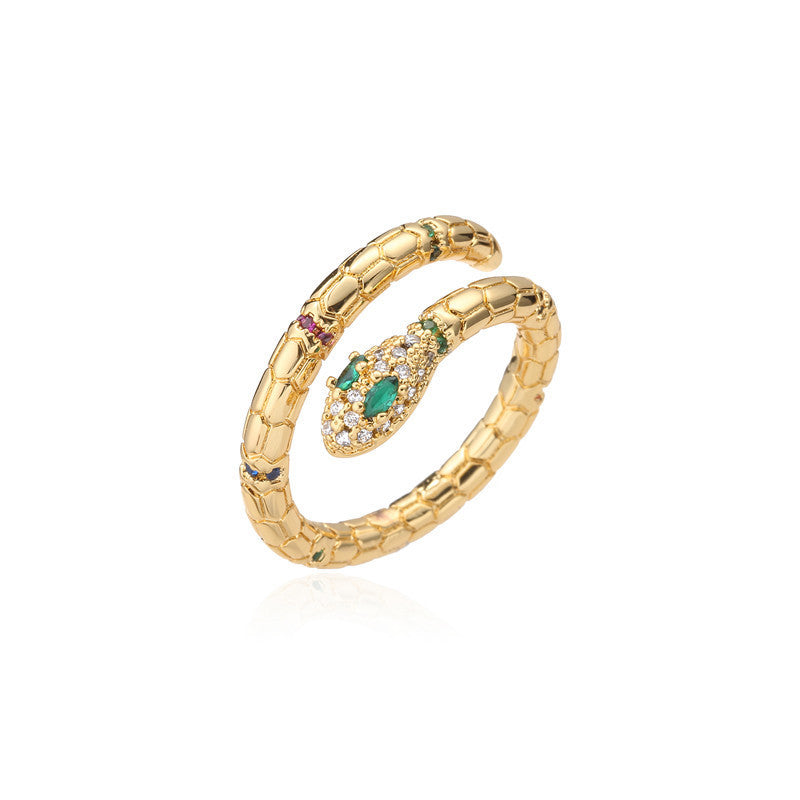Gold Snake Ring for Women
