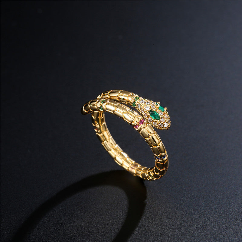 Gold Snake Ring for Women