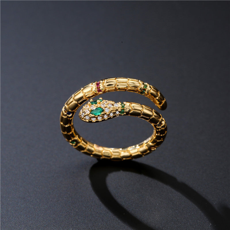 Gold Snake Ring for Women