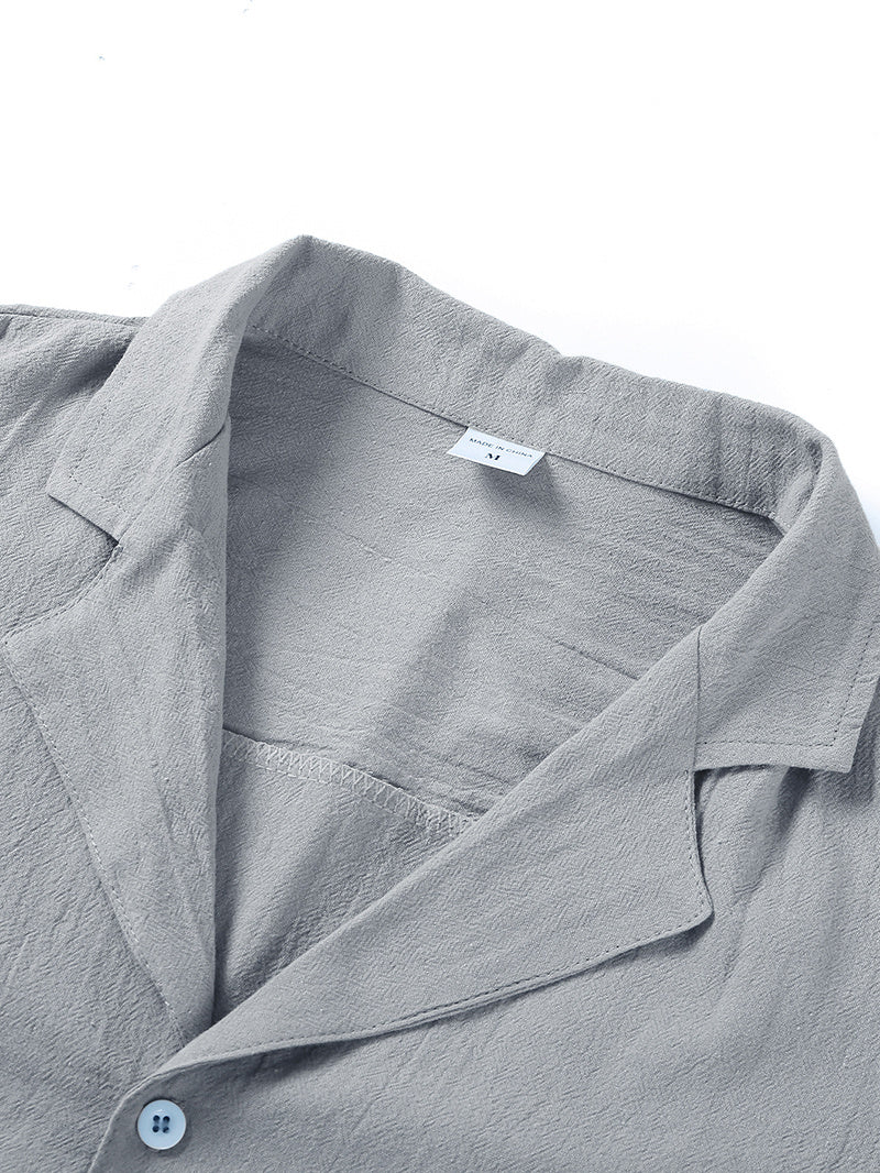 Men’s Linen-Cotton Beach Shirt