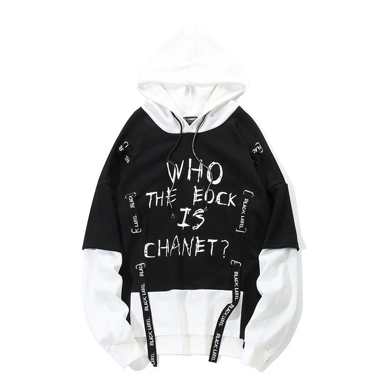 Autumn Graffiti Oversized Hip-Hop Hoodie