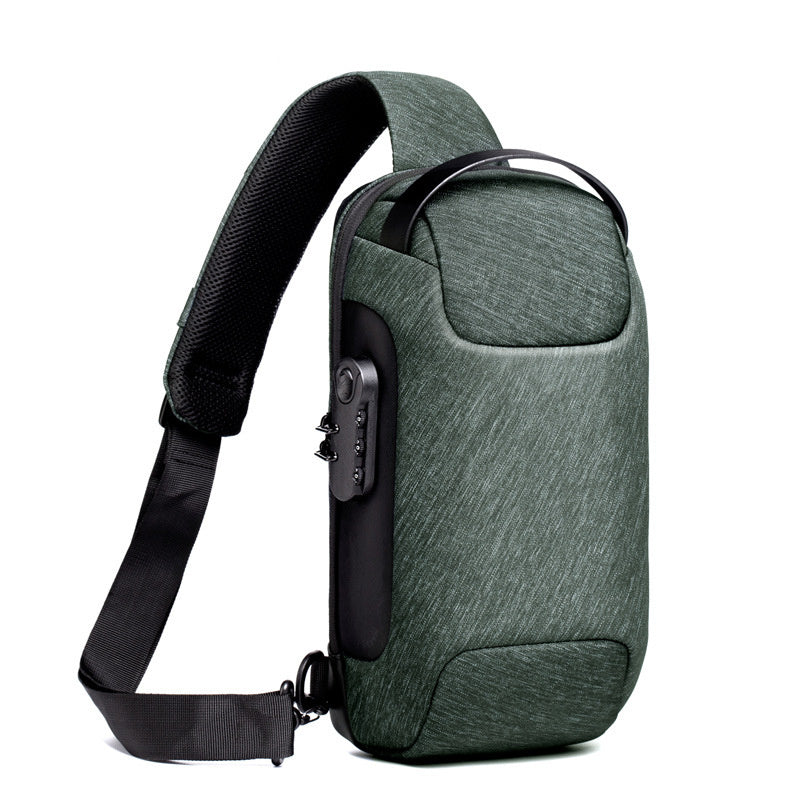 Waterproof USB Anti-Theft Crossbody Sling Bag for Men