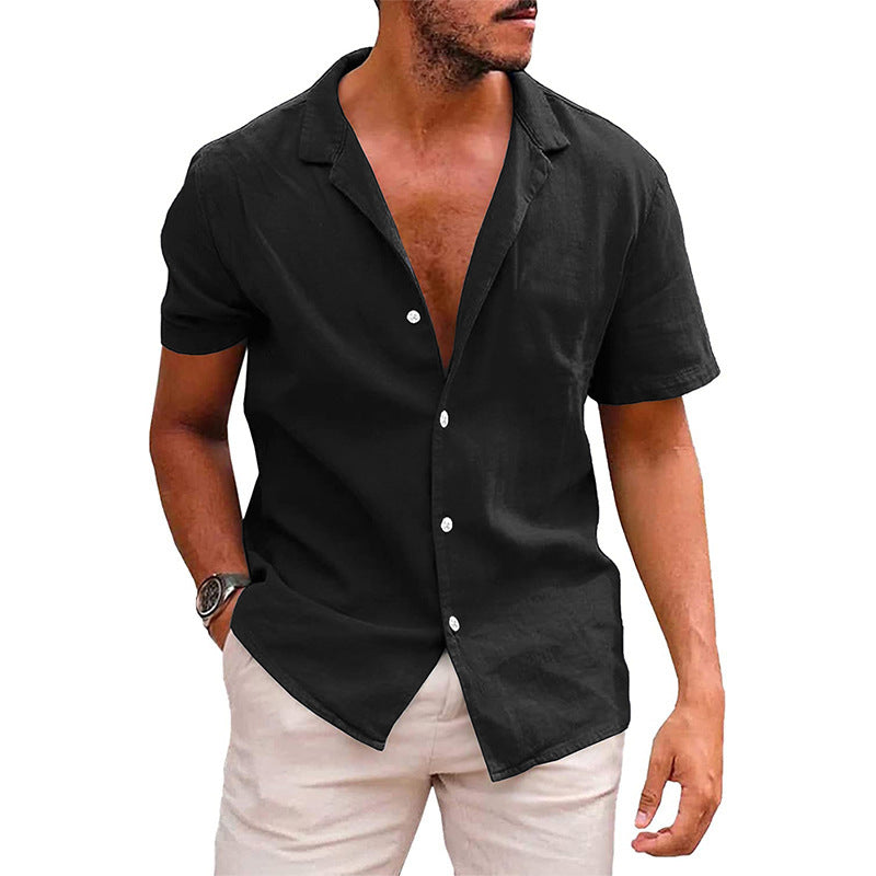 Men’s Linen-Cotton Beach Shirt