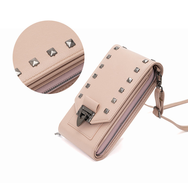 Rivet Design Crossbody Shoulder Bag