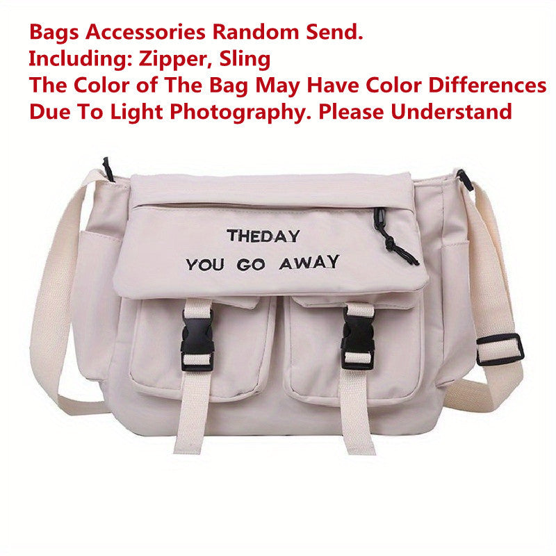 Nylon Handbags Shoulder Bag Large Capacity Crossbody Bags for s Men Harajuku Messenger Bag Student Bags, Suitable for Women