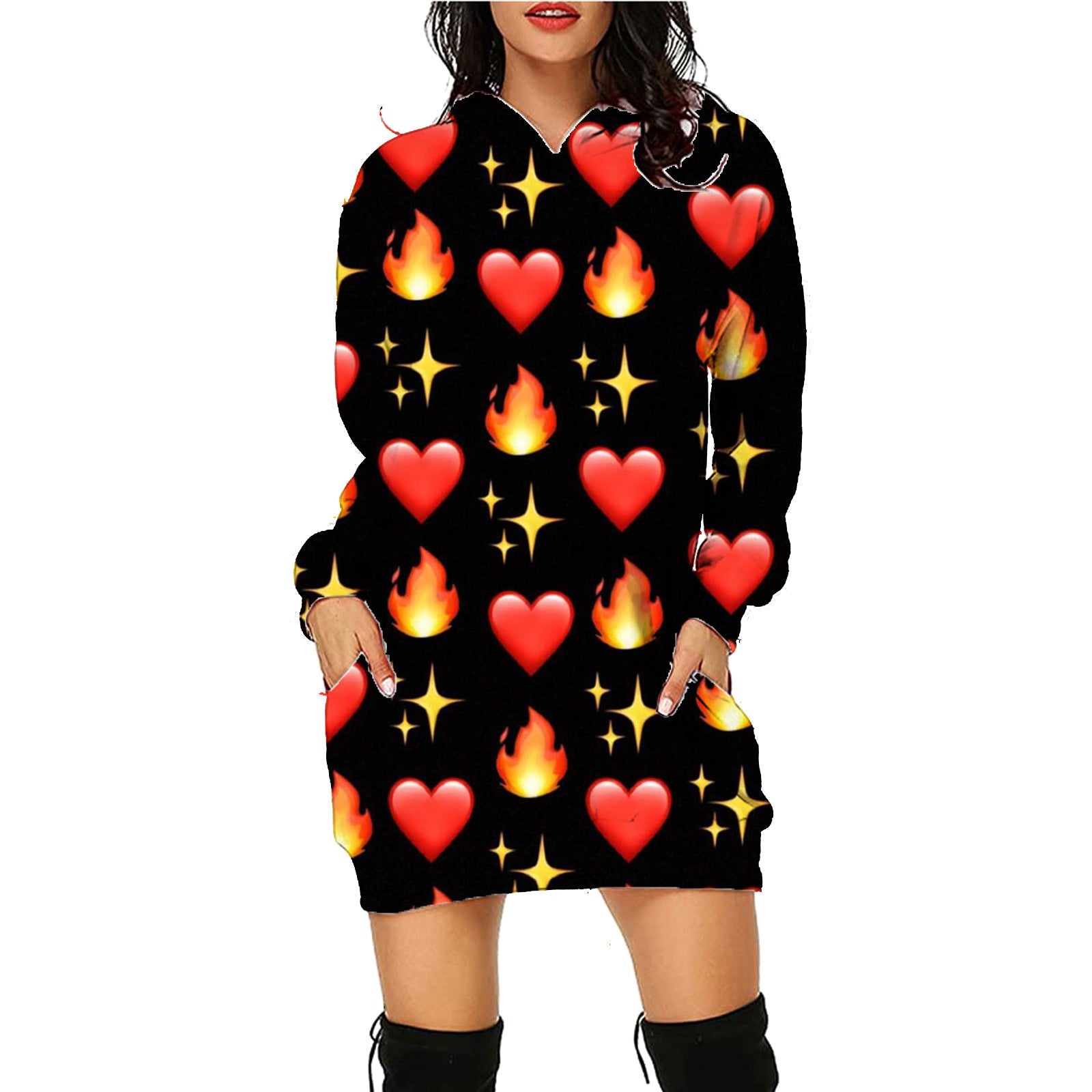 Women's Halloween Print Long Hoodie
