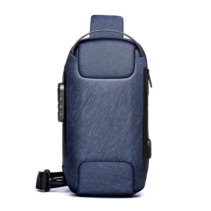 Waterproof USB Anti-Theft Crossbody Sling Bag for Men