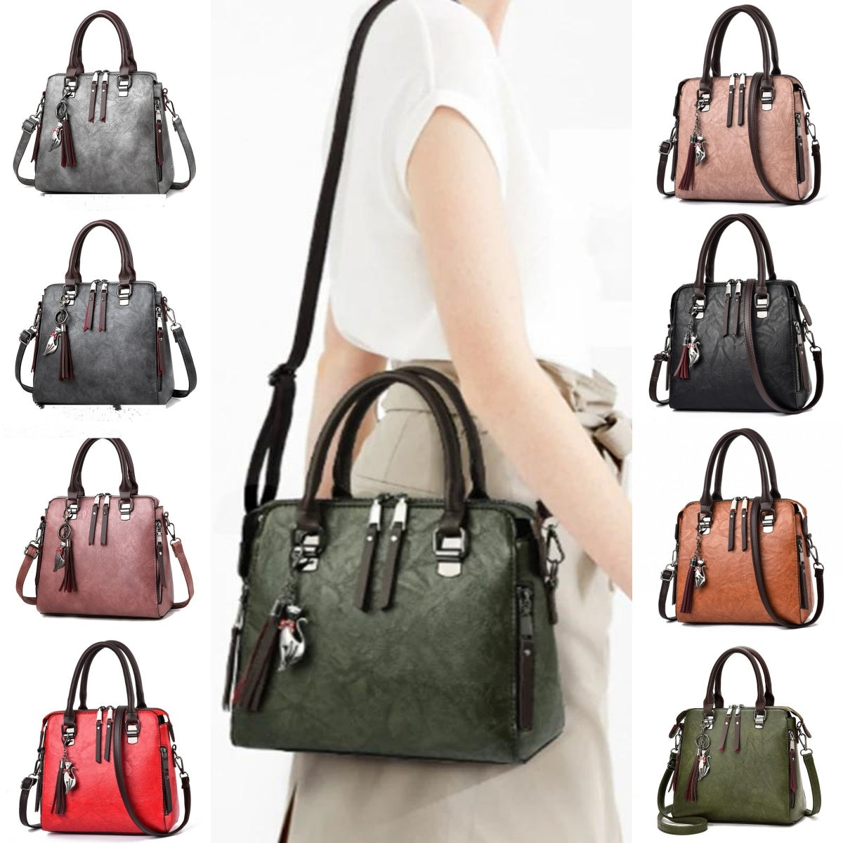 Vintage Women’s PU Leather Handbag