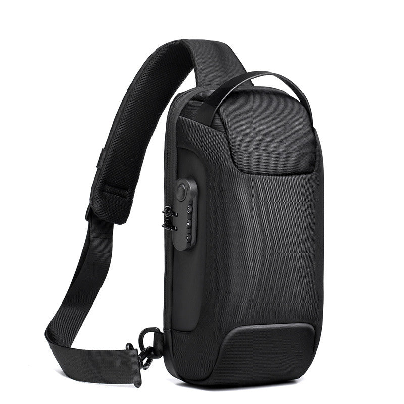 Waterproof USB Anti-Theft Crossbody Sling Bag for Men