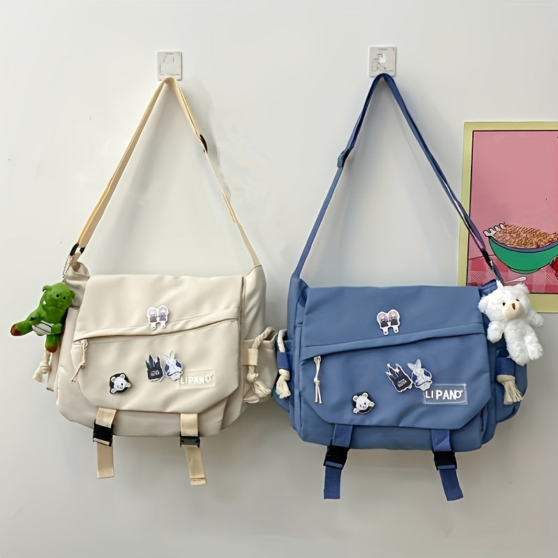 Nylon Handbags Shoulder Bag Large Capacity Crossbody Bags for s Men Harajuku Messenger Bag Student Bags, Suitable for Women