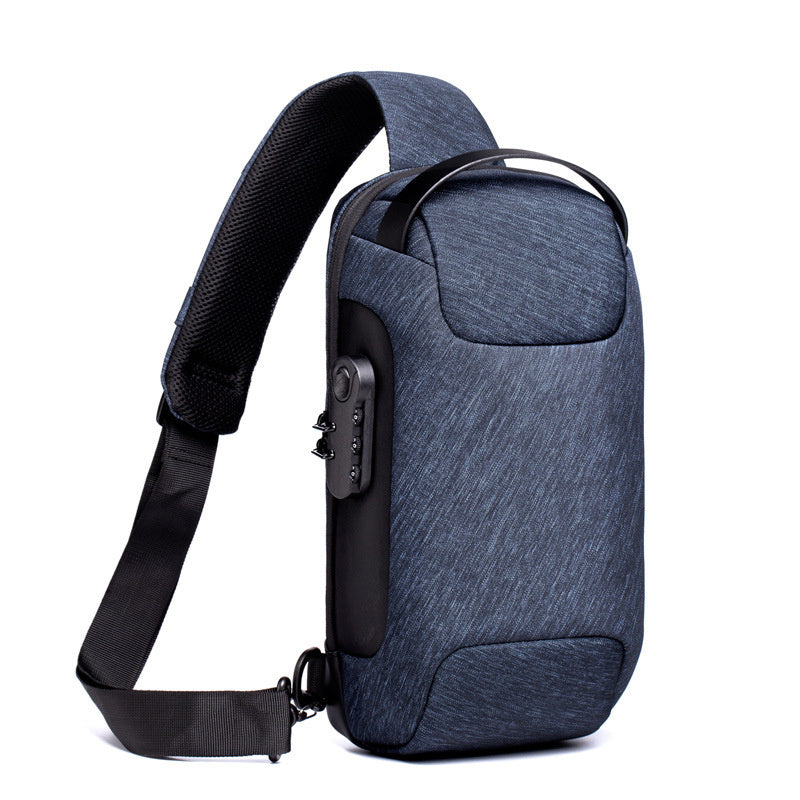 Waterproof USB Anti-Theft Crossbody Sling Bag for Men