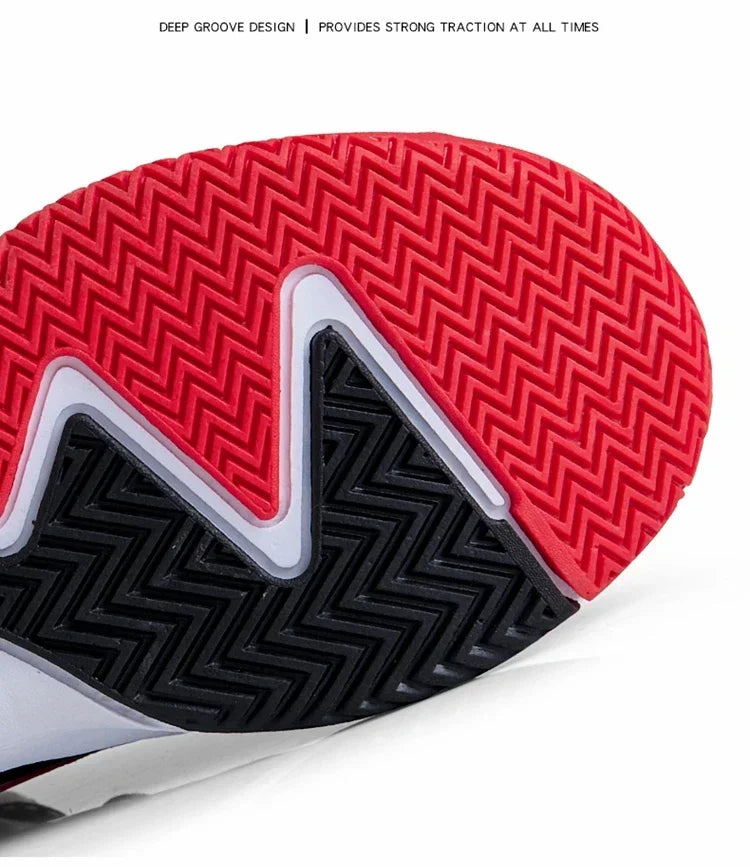 Children Basketball Shoes for Boys Girls Kids Teenagers Breathable Non-slip Lace Up Indoor Outdoor Training Sneakers Tennis Shoe