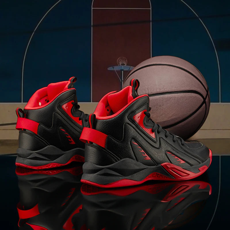 Men's Basketball Shoes with Shock Absorption and Cushioning - Sports, Casual, Practical Student Footwear, New