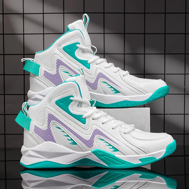 Men's Basketball Shoes with Shock Absorption and Cushioning - Sports, Casual, Practical Student Footwear, New