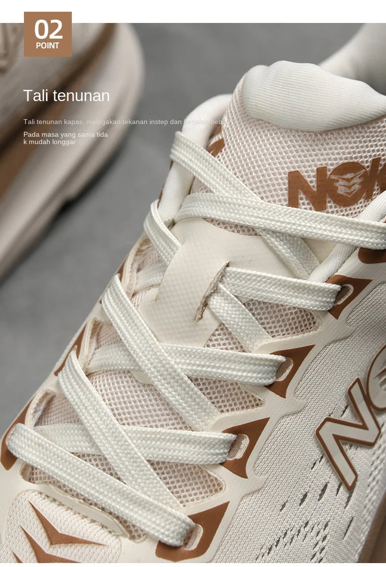 Men's Running Shoes Jogging Breathable Mesh Cushioning Non-Slip Outdoor Luxury shoes Couple Trainer Race Sneakers Off-road Shoes