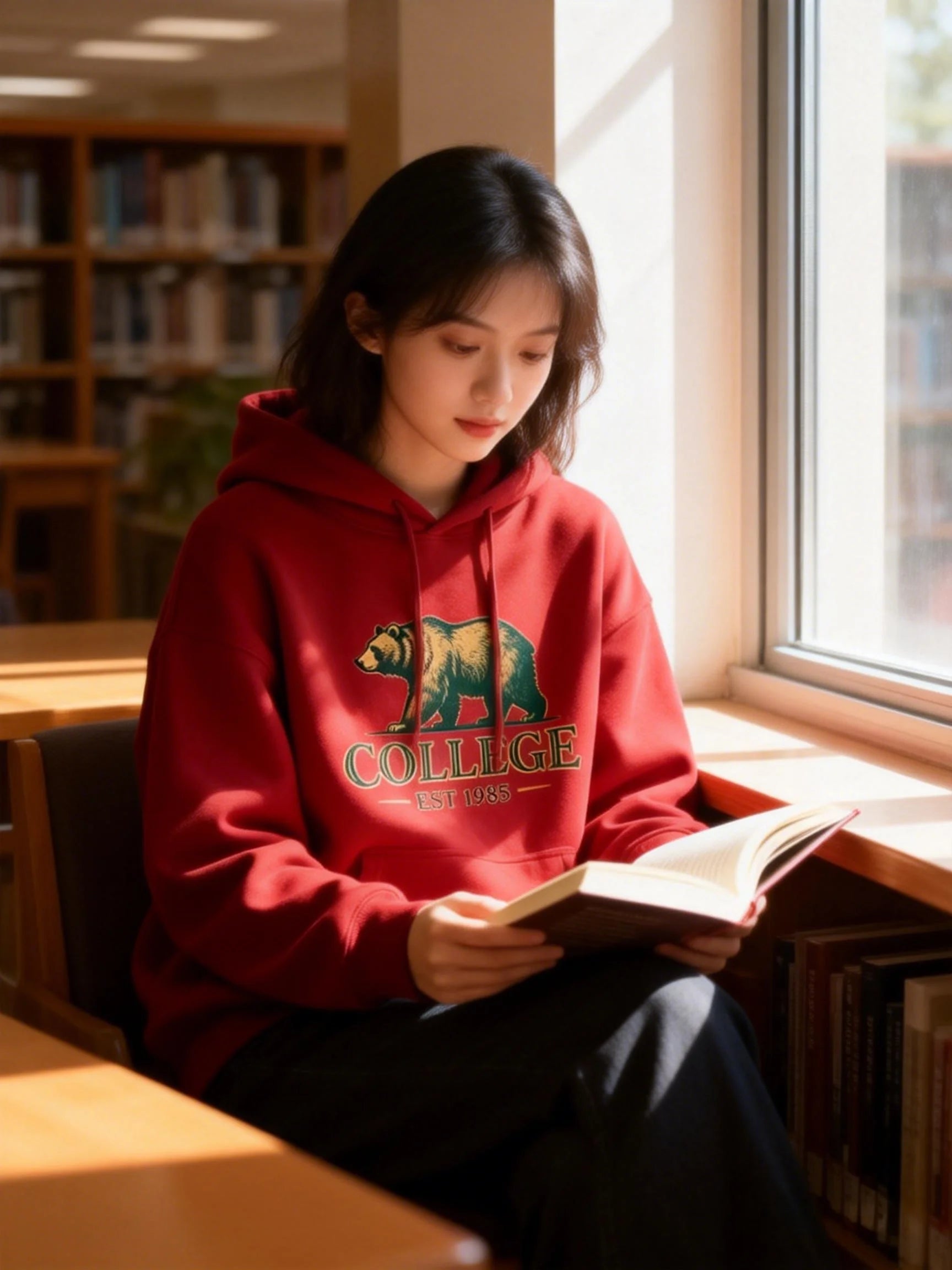 Hoodies  Printing Hoodies Mens Autumn Loose Sweatshirt Craetive Fleece Hoody Casual Hip Hop Streetwear