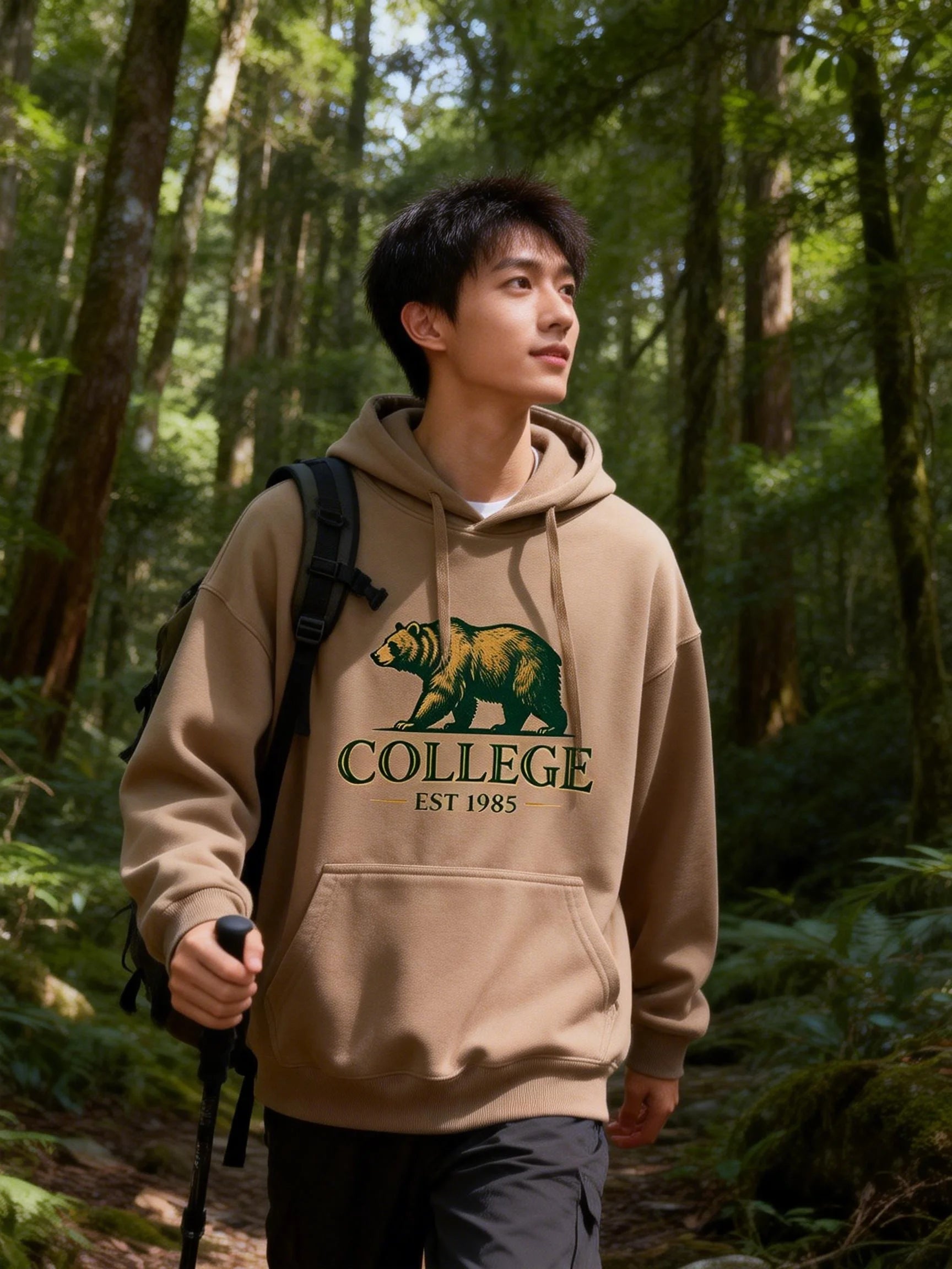 Hoodies  Printing Hoodies Mens Autumn Loose Sweatshirt Craetive Fleece Hoody Casual Hip Hop Streetwear