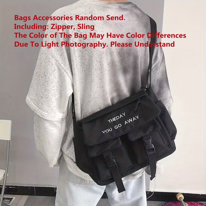 Nylon Handbags Shoulder Bag Large Capacity Crossbody Bags for s Men Harajuku Messenger Bag Student Bags, Suitable for Women