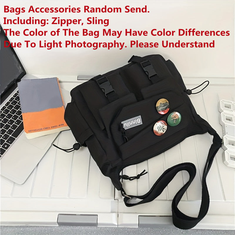 Nylon Handbags Shoulder Bag Large Capacity Crossbody Bags for s Men Harajuku Messenger Bag Student Bags, Suitable for Women