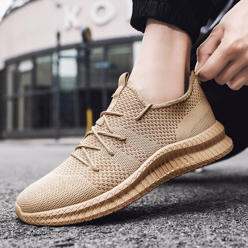 Breathable Mesh Lace-Up Sneakers